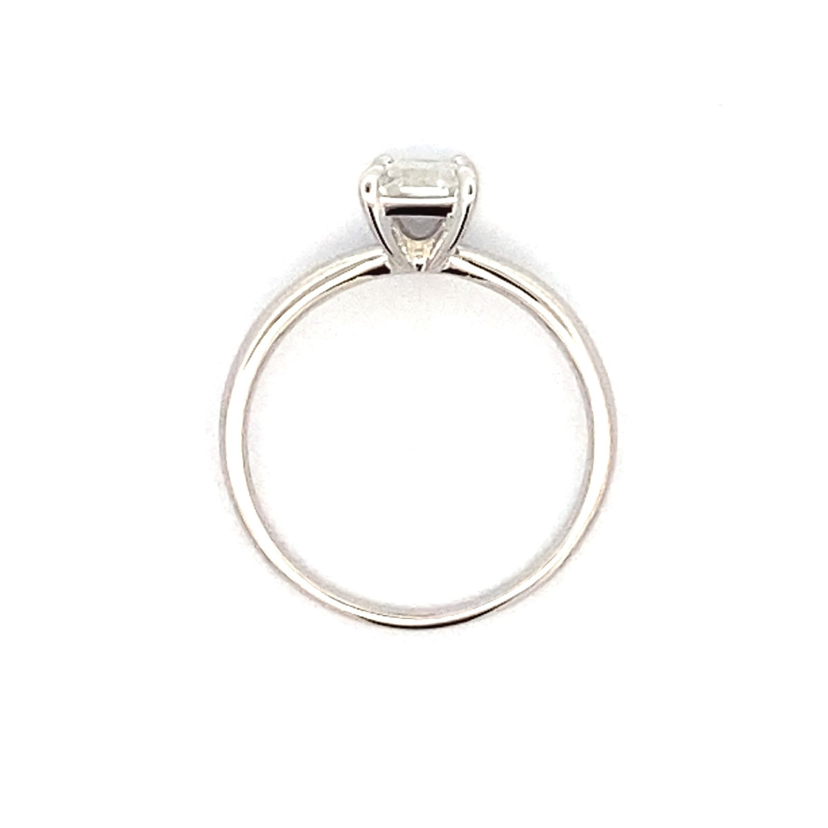 Moissanita natural de 0,98 ct Plata de ley
