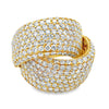 Anillo de oro amarillo de 18 quilates con diamante auténtico de 5,65 qt