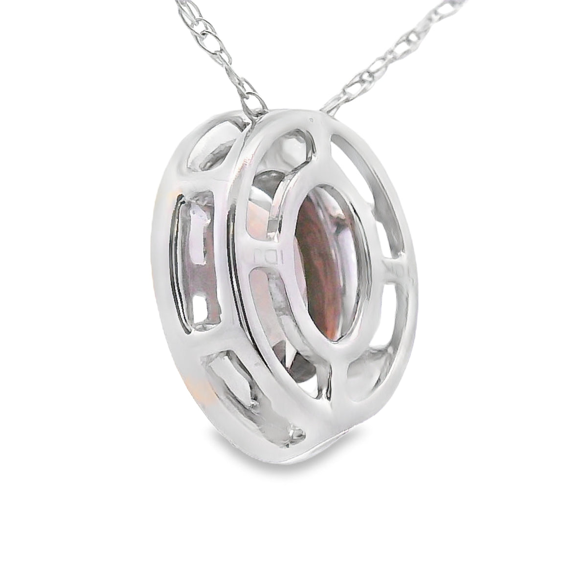 .40ct Quartz Diamond Fashion Pendants 10KT White Gold