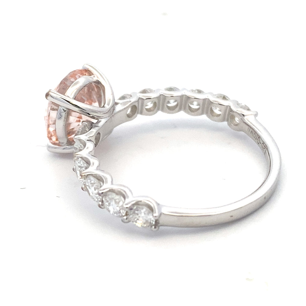 3.50ct Diamante Creado en Laboratorio Solo Anillo Oro Blanco de 14kt