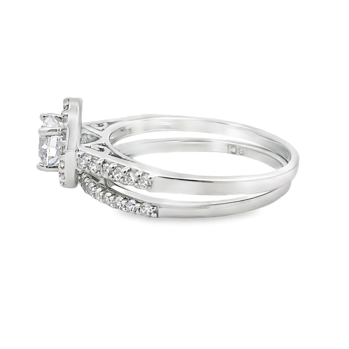 Genuine Cubic Zirconia CZ SS Bridal Sterling Silver