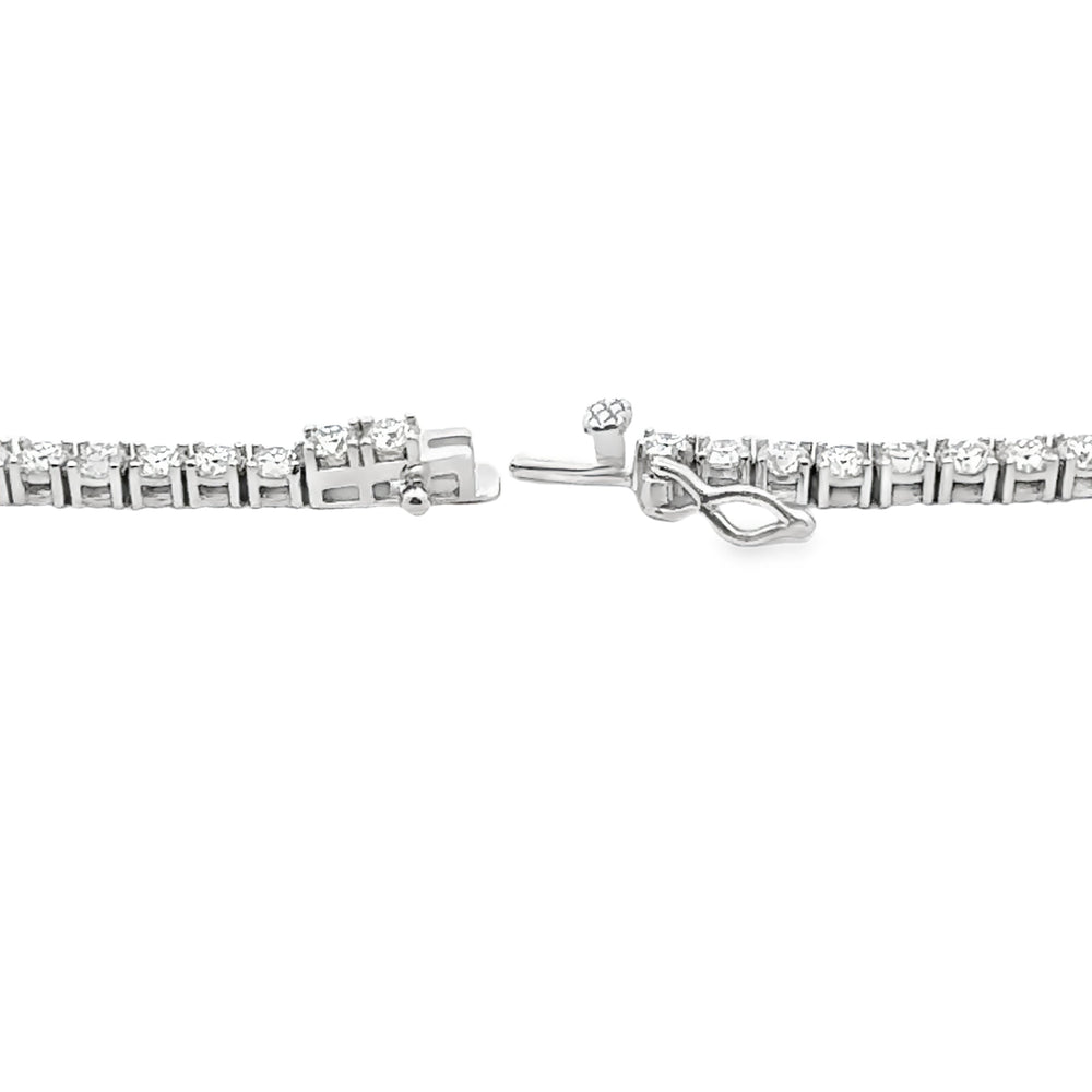 15.14ct Moissanite Tennis Necklace Sterling Silver