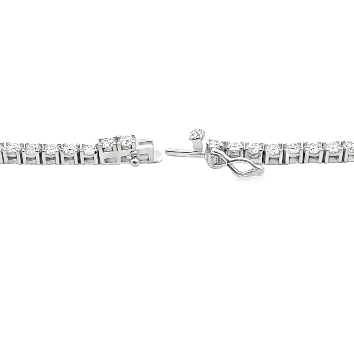 Collar tenis de moissanita de 15,14 ct de plata de ley