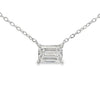 Colgante de Diamante Creado en Laboratorio de 1.00ct de Plata de Ley