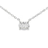 Genuine .50ct Lab Grown Diamond Pendant Sterling Silver