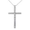 .50ct Diamond Cross Religious Pendant 14KT White Gold