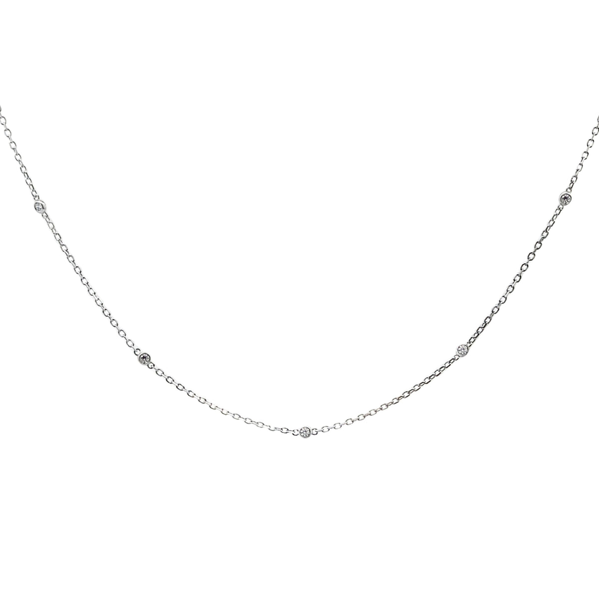 Diamante cultivado en laboratorio de 0,25 ct, tipo "diamantes por el metro", de plata de ley