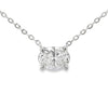 Colgante de Diamante Creado en Laboratorio de 1.00ct de Plata de Ley