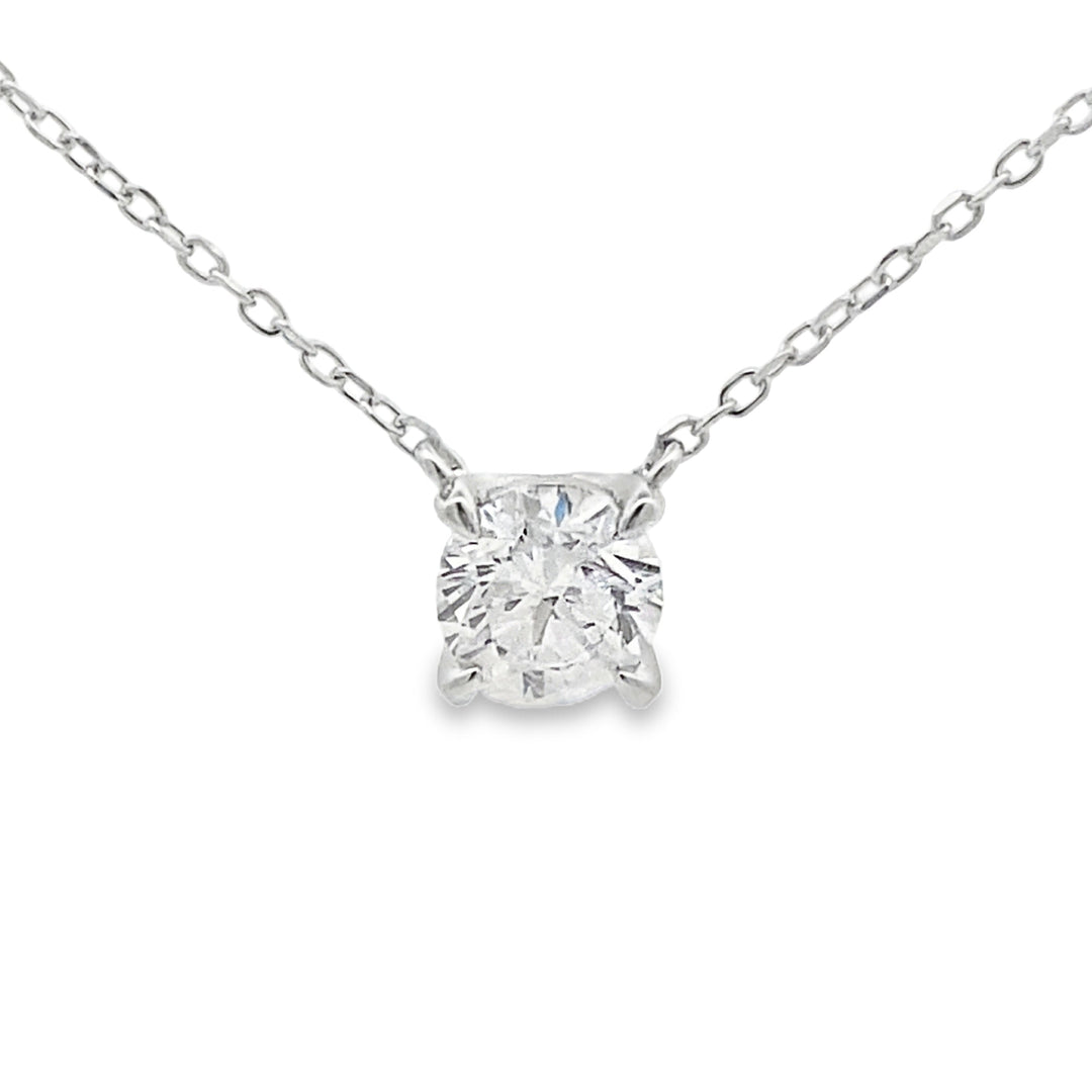 Colgante de Diamante Creado en Laboratorio de 1.00ct de Plata de Ley