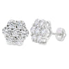 2.81ct Lab Grown Diamond Earrings Sterling Silver
