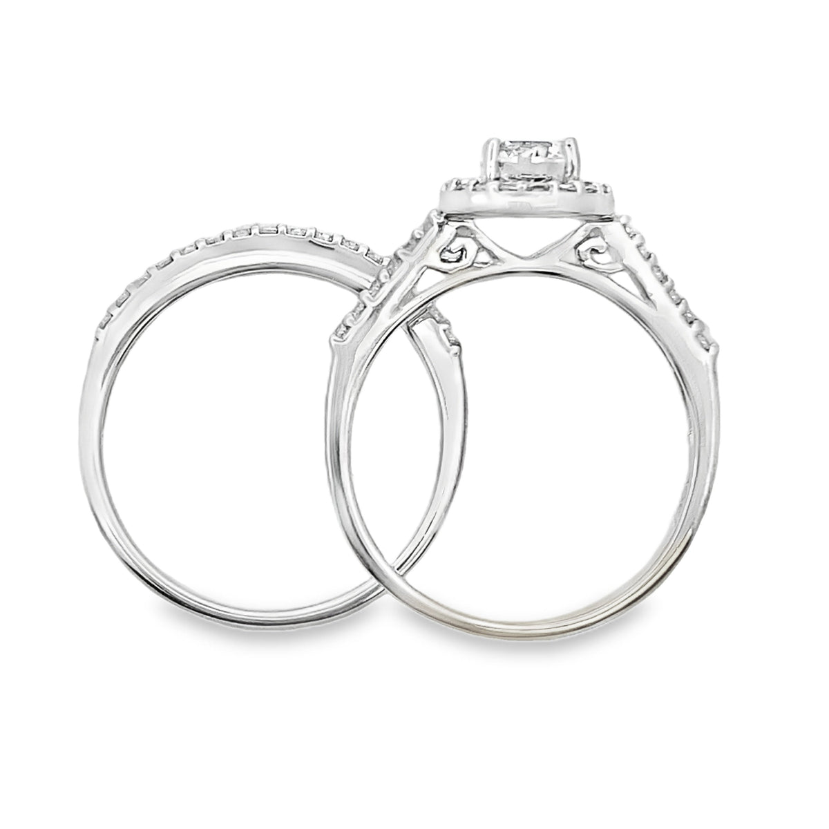 Natural Cubic Zirconia CZ SS Bridal Sterling Silver