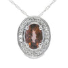 .40ct Quartz Diamond Fashion Pendants 10KT White Gold