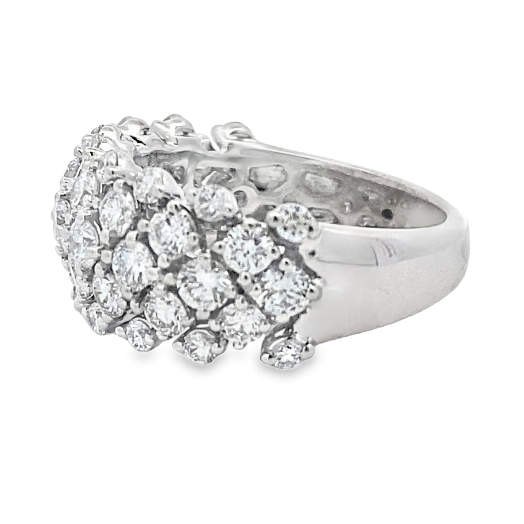 Lab Grown Diamond Fashion band rings 14KT White Gold