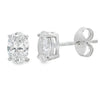 1.00ct Lab Grown Diamond Stud Earrings Sterling Silver