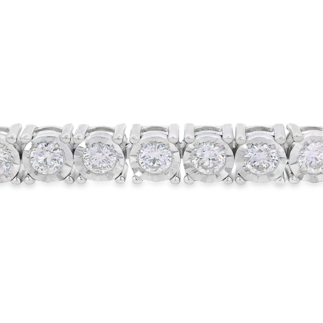 Lab Grown Diamond Tennis Bracelet Sterling Silver