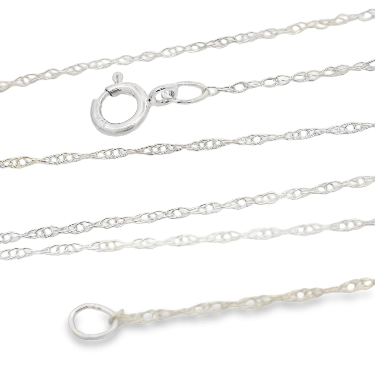 Cadenas para mujer de oro blanco de 10 quilates