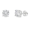 Genuine 2.40ct Moissanite Stud Earrings Sterling Silver