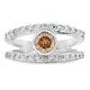 Natural .90ct Diamond Diamond Ring 14KT White Gold