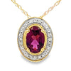 .52ct Garnet Diamond Fashion Pendants 10KT Yellow Gold