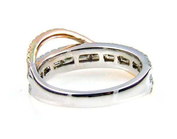 Anillo de oro blanco de 14 quilates con diamante natural de 1,00 ct