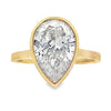 Genuine 3.00ct Lab Grown Diamond  14KT Yellow Gold