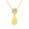 Natural .04ct Diamond Fashion Pendants 10KT Yellow Gold