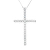 .38ct Diamond Cross Religious Pendant 14KT White Gold