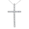 .33ct Diamond Cross Religious Pendant 14KT White Gold