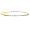 Genuine 1.00ct Diamond Bangle Bracelet 14KT Yellow Gold