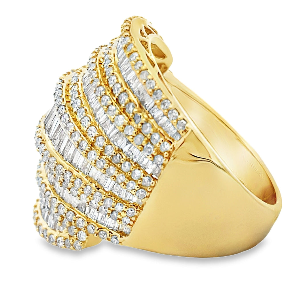 Anillo de oro amarillo de 14 quilates con diamante natural de 2,75 ct