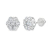 Pendientes de Diamantes Creados en Laboratorio de 1.39ct Plata de Ley