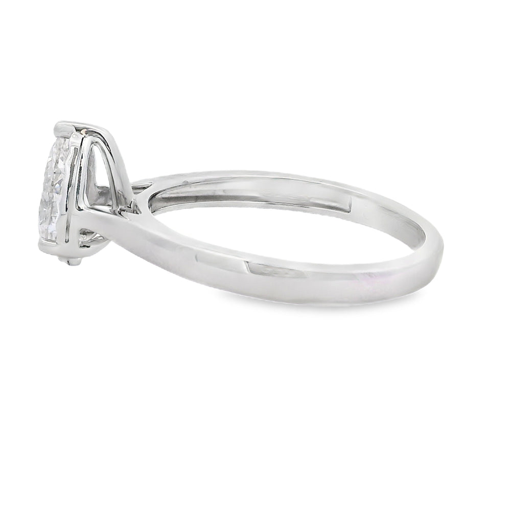 Genuine .75ct Lab Grown Diamond  10KT White Gold