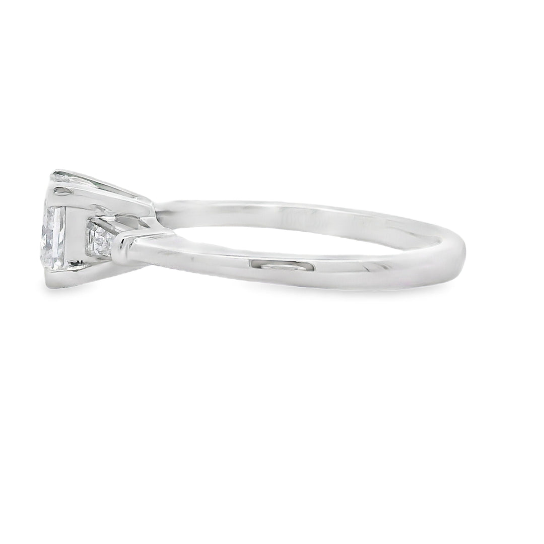 Genuine 1.12ct Lab Grown Diamond  10KT White Gold
