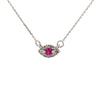 .14ct Ruby Diamond Fashion Pendants 14KT White Gold