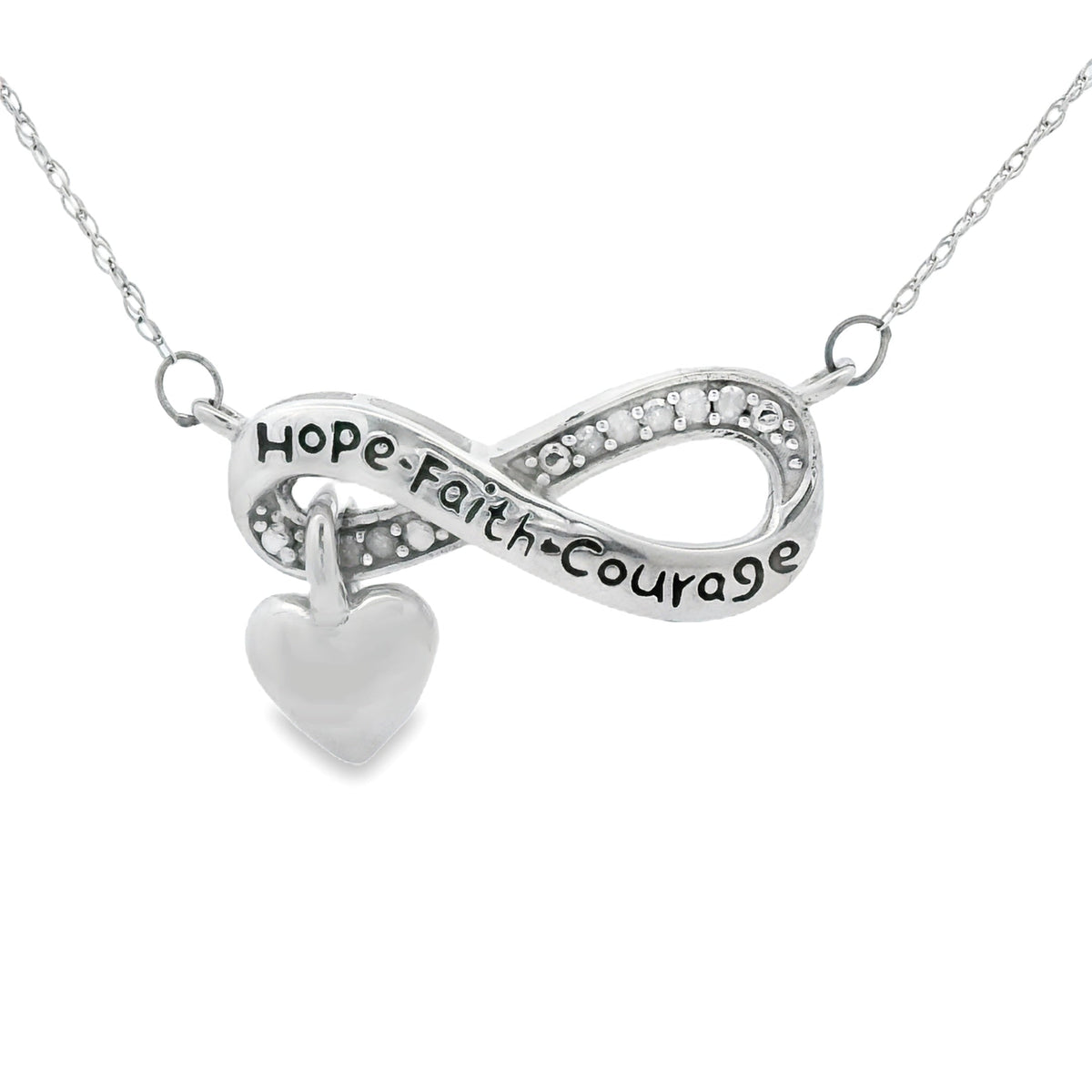 Natural .04ct Diamond Fashion Pendants Sterling Silver