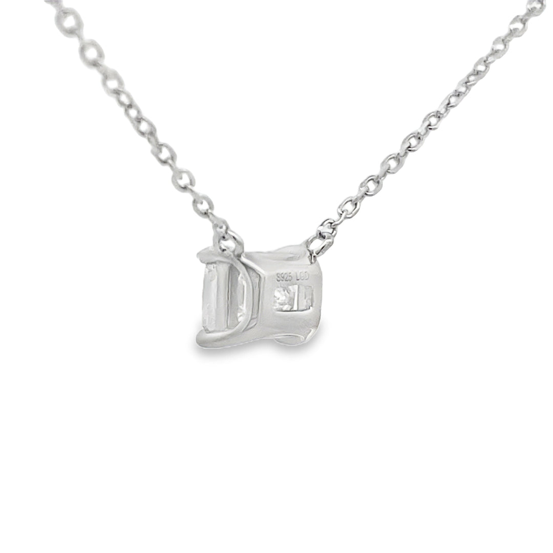 Colgante de Diamante Creado en Laboratorio de 1.00ct de Plata de Ley