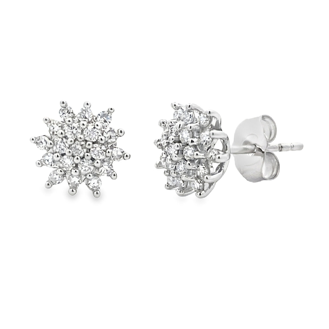 .33ct Lab Grown Diamond Earrings 10KT White Gold