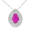 .51ct Ruby Diamond Fashion Pendants 10KT White Gold