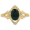 Natural 1.13ct Sapphire Diamond Ring 14KT Yellow Gold