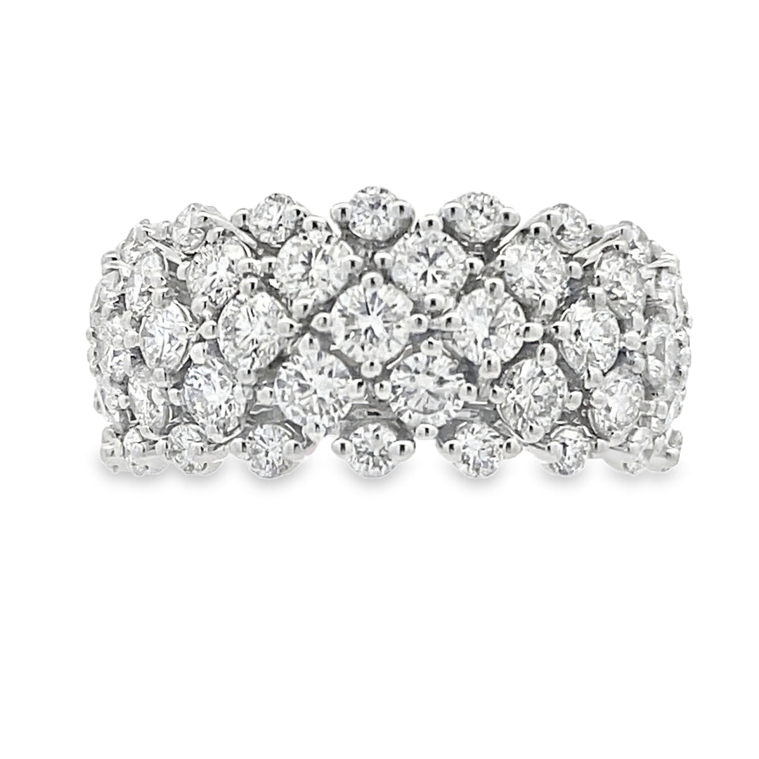 Lab Grown Diamond Fashion band rings 14KT White Gold