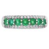 Natural White Topaz 3 Stone Ring Sterling Silver