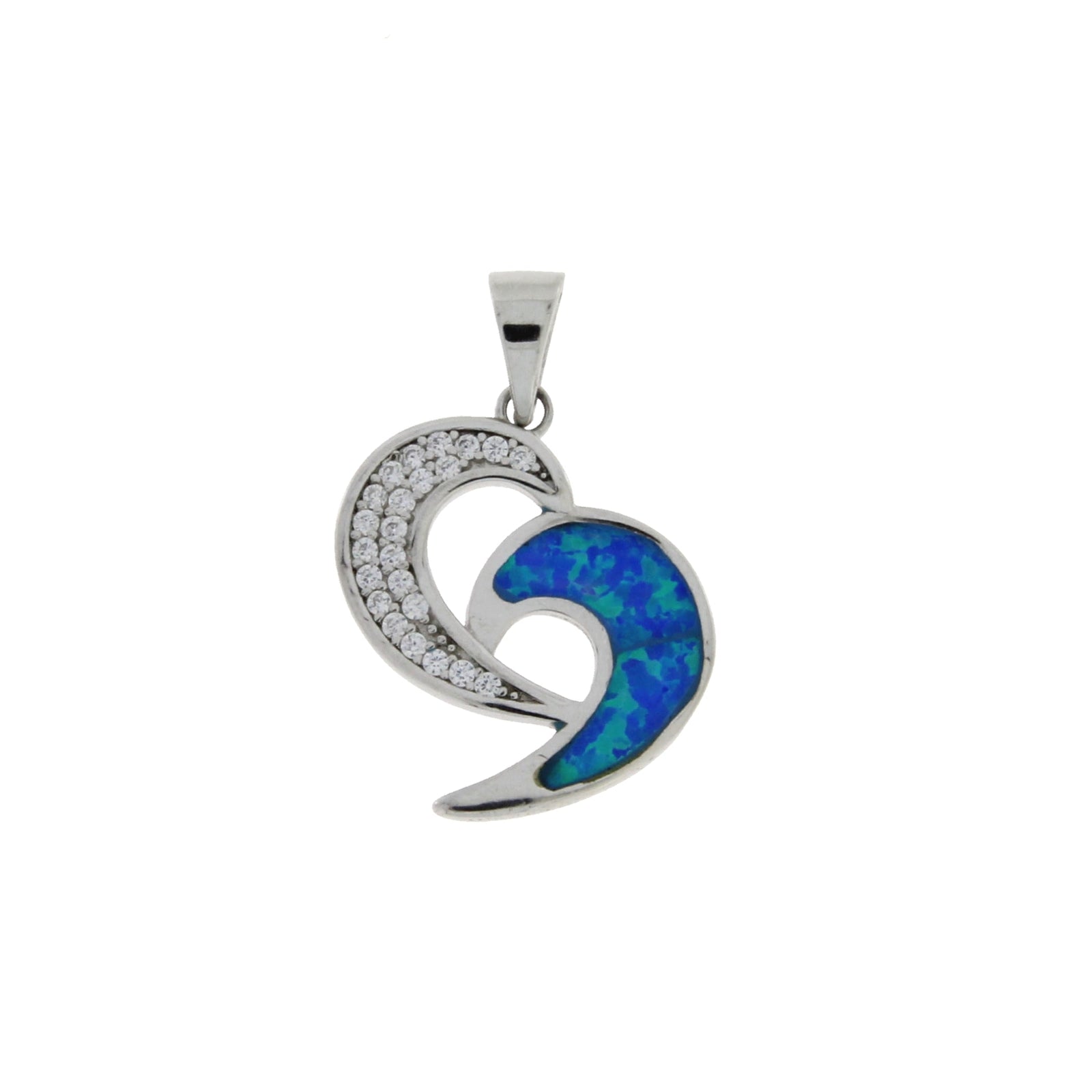 Genuine Created Opal Fashion Pendants Sterling Silver