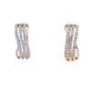 Natural .25ct Hoop Earrings Gold plated Sterling Silver