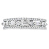 .50ct Diamond Fashion band rings 14KT White Gold