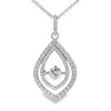 Natural Cubic Zirconia Fashion Pendants Sterling Silver