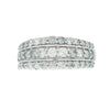 1.00ct Diamond Wedding Band Ring 10KT White Gold