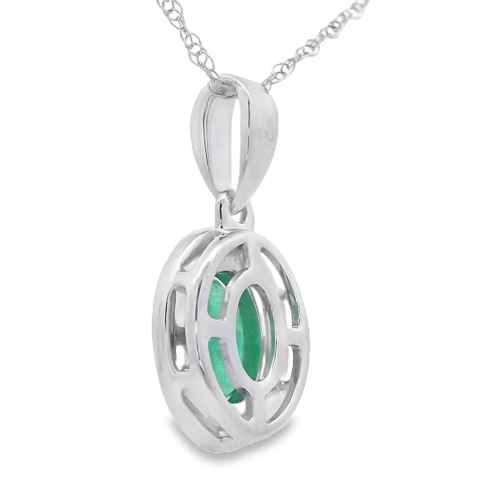 .46ct Emerald Diamond Fashion Pendants 10KT White Gold