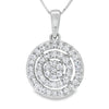 Lab Grown Diamond Fashion Pendants 14KT White Gold