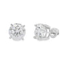 Natural 6.00ct Moissanite Stud Earrings Sterling Silver