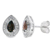 .50ct Quartz Diamond Stud Earrings 10KT White Gold